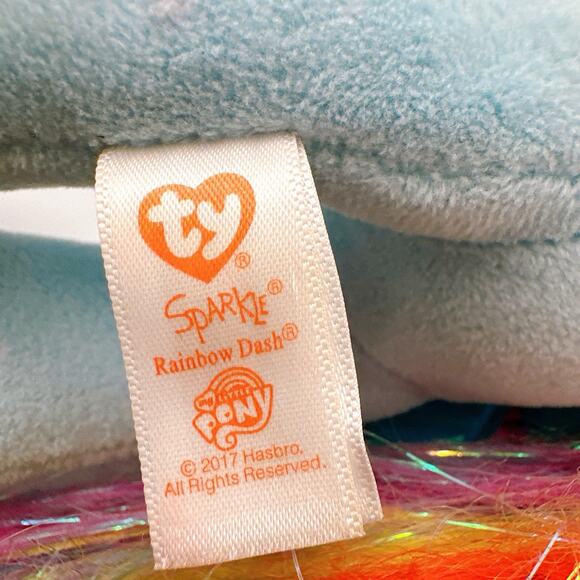 My Little Pony 12" Rainbow Dash 2017 Hasbro Little Pony Plush MLP Multi-color - Picture 7 of 8